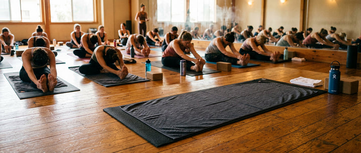 What kind of towel should I bring for hot yoga?