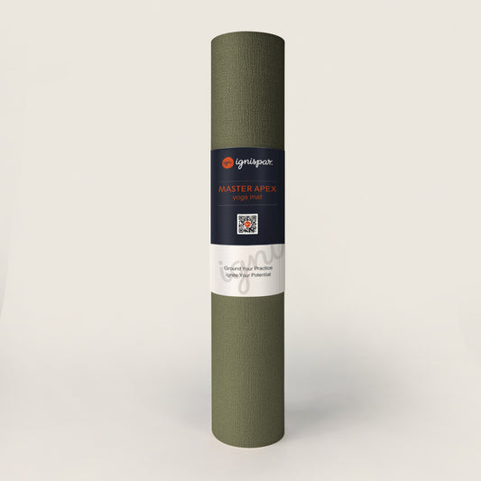 MasterApex Everyday Yoga Mat  5mm - Army Green